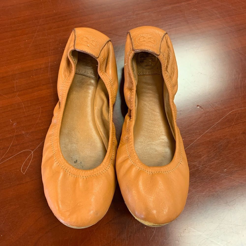 Tory Burch Classic Brown Ballet Flat sz 8